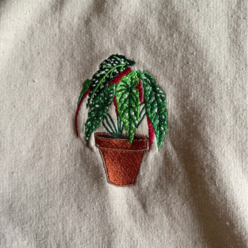 🪴 Polka Dot Begonia Crewneck Sweatshirt